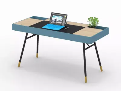 desk home office 3D model