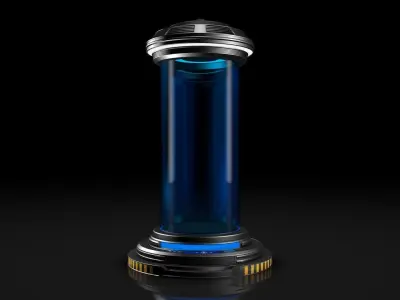 Sci Fi Liquid Container 3D model purchase