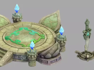 Gang - Decorative Altar 03 3D model