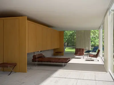  Farnsworth House Scene - Day and Night 