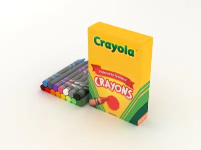 Crayons crayola 3D model