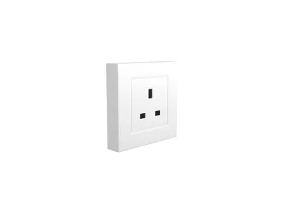 Switch Socket UK v1 001 Low-poly 3D model