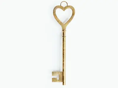 Collection of 10 warded keys 3D model