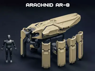 ARACHNID mech 3D print model