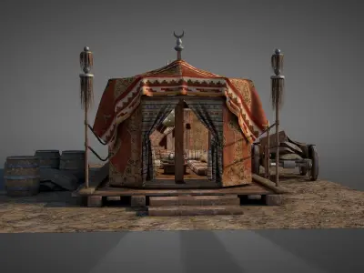 Traditional Ottoman Tent 3D model