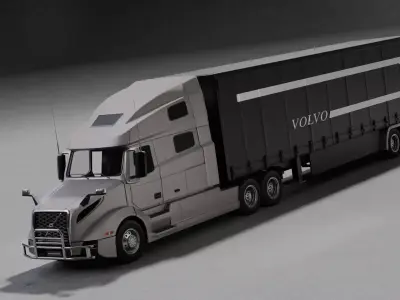 Volvo VNL 760 Truck High-Quality 3D Model 3D model