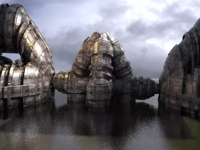 Planet Arch Pulse Terra Shard 6 3D model