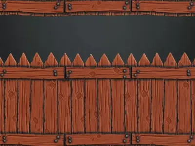 Stylized Reinforced Wood Planks PBR Seamless Texture purchase