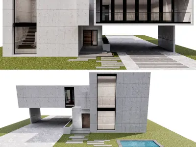 MODERN HOUSE NO14 A 3D model