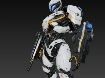 Elite Vanguard Unit Next Gen Combat Android 3D print model