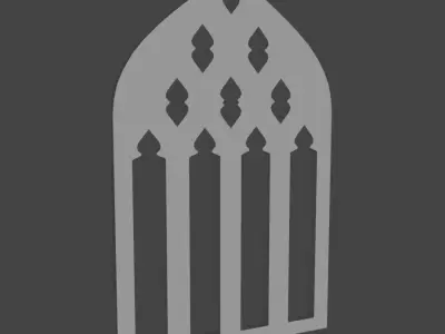 Medieval Window Design Free low-poly 3D model