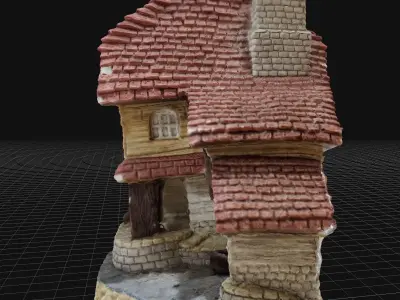 Quaint Mountain Home 3D model