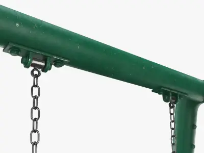 Tire swing outdoor 04 3D model