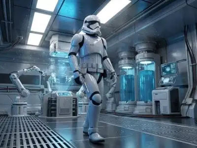 Sci-Fi Combat Trooper 3D Model Robotic Character  3D model