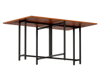 Origami Drop Leaf Rectangular Dining Table Crate and Barrel 3D model