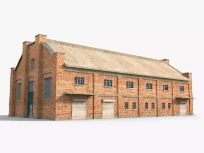 Factory x8 Low-poly 3D model purchase