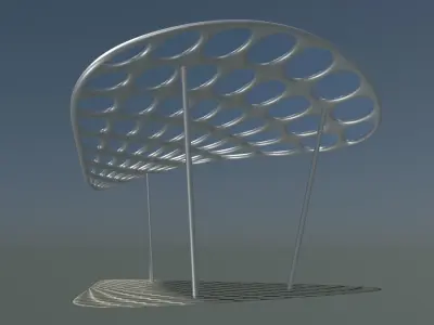 Parametric pavilion model 2348 3D model