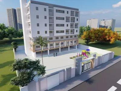 school building 3D model