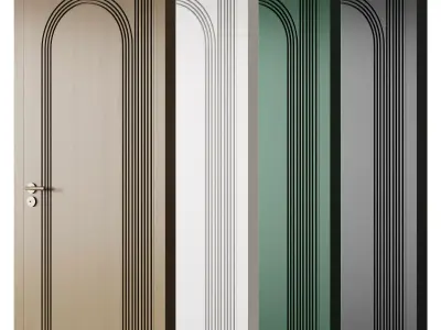 Color Interior Door 27 3D model