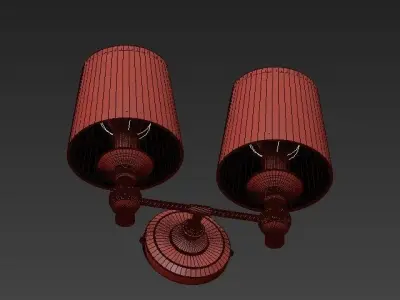Double sconce lamp 3D model