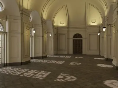 3d model Orangerie Palazzo Venaria Reale Torino  3D model