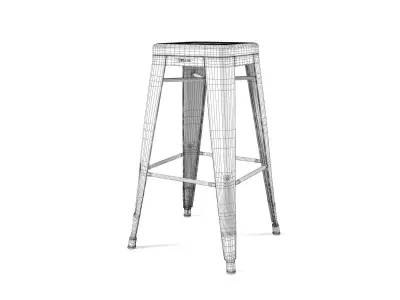 H75 Barstool 3D model