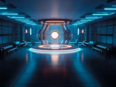 Sci-fi Virtual Space 3D model