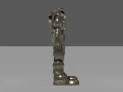 futuristic armor Low-poly 3D model