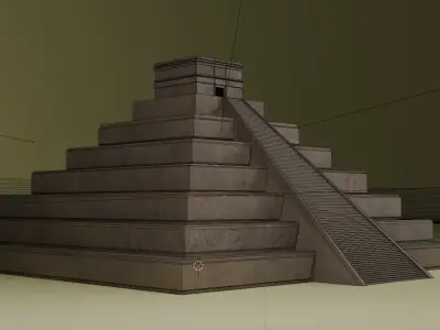 3D templo maya  3D model
