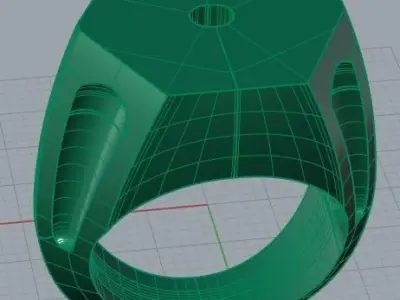 octagon ring  3D print model
