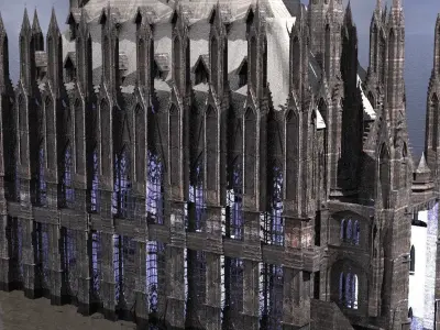 Cathedral Arch Wizards Hall 3 3D model
