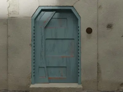 Nevarro Imperial Door 1-6 scale Hottoys 3D print model