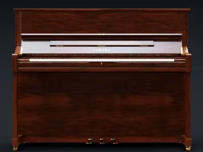 Yamaha Digital Piano - Wooden 3D model