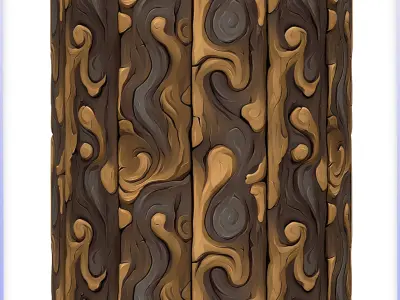 Stylized Wood Seamless Texture Texture 44