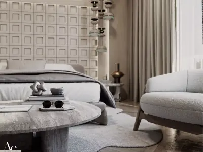 Master bedroom interior design  3D model