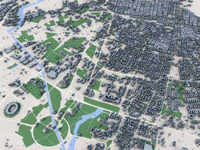 Bari City Italy 3D model