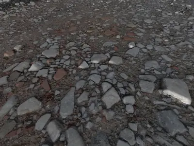 Pebbleroad02 photoscan 3D model