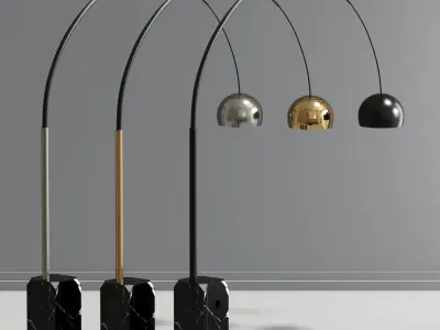 Flos Arco Floor Lamp 3D model