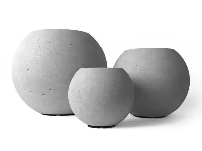 Concrete lamps 3D model