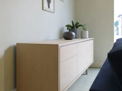 Living room - Scandinavian style - Photorealist 3D model