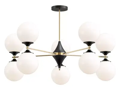 mimosa-a3649pl-10pb light chandelier - spheres 3D model