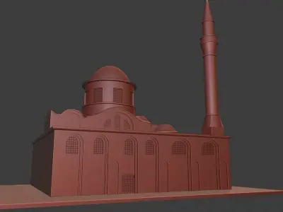 Karatay Madrasah Isa Mosque Semsi Tebrizi Mosque Pack Low-poly 3D model