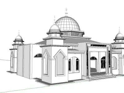 Architecture-Religion-God-Culture-Temple-0118 mosque 3D model