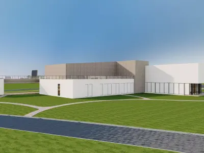 Minimalist Civic Pavilion 3D model