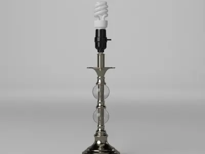 Brushed Metal Lamp 3D model