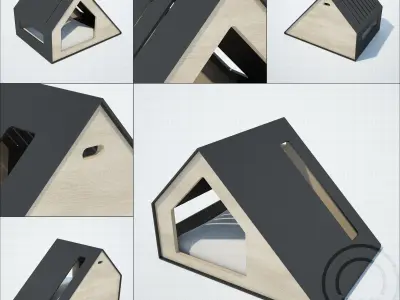 Deauvile pet House  Low-poly 3D model