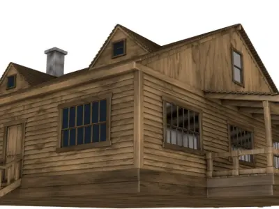 Western House 3D model purchase