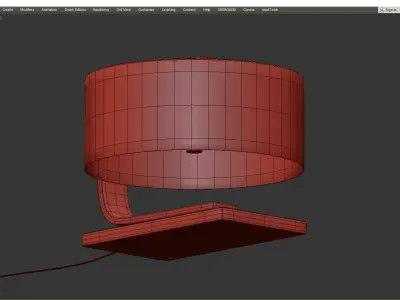 MEIR USB ACCENT TABLE LAMP Low-poly 3D model