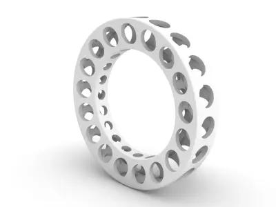 Lightweight Construction Ring  3D print model