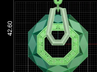 facet pendent 3D print model